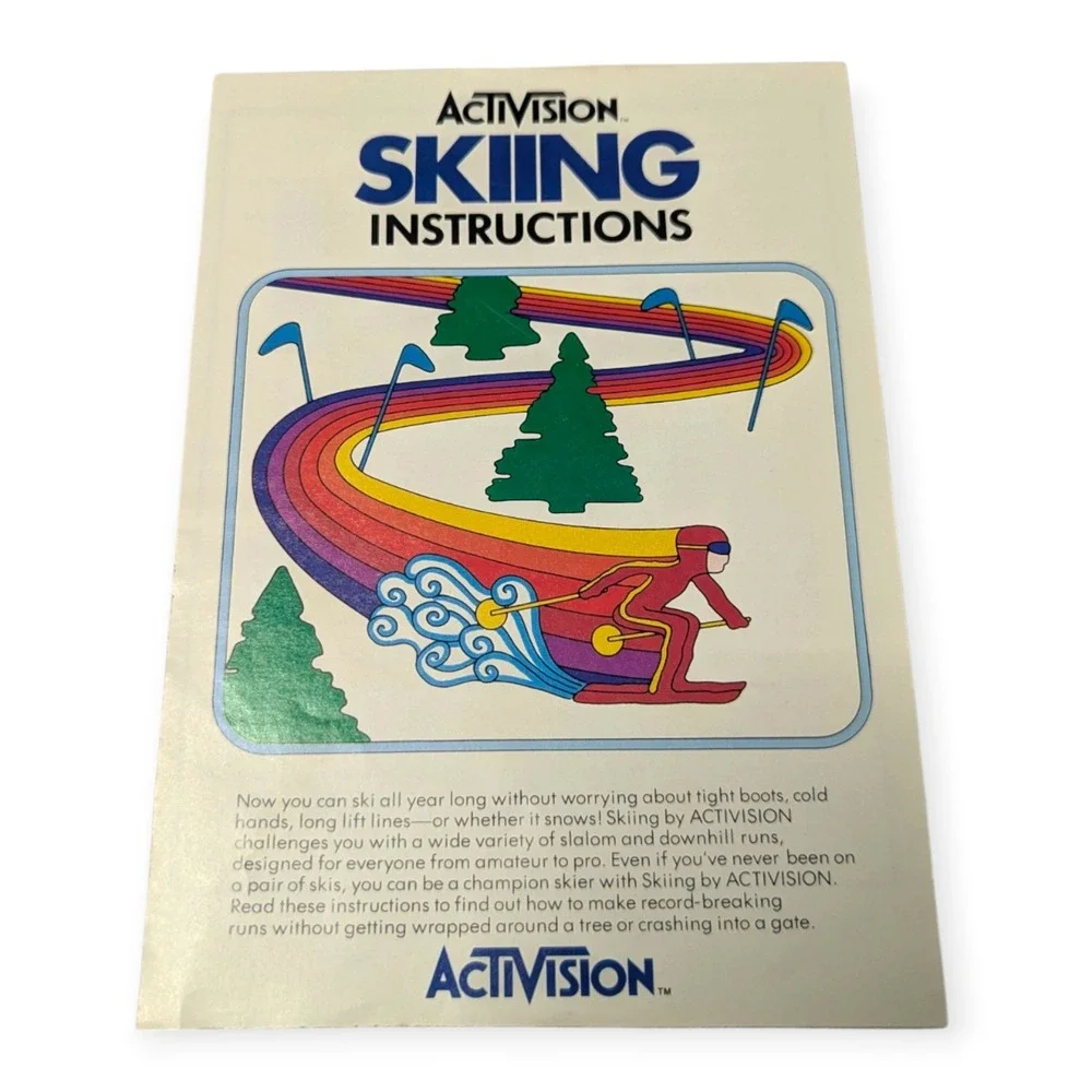 Activision Skiing Atari‎ 2600 Video Game CIB Complete Box Manual 1980 Vintage